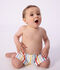 Baby-Badeshorts mit Streifen weiss/vielfarbig