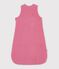 Baby-Schlafsack aus einfarbigem Bouclette-Samt TOG-Wert 3 rosa