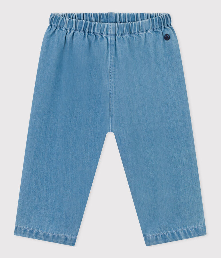 Baby-Hose aus leichtem Bio-Denim blau