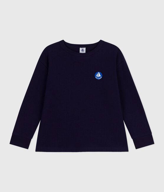 Langärmeliges Kinder-T-Shirt aus einfarbiger Baumwolle SOIR