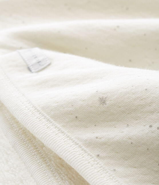 Baby-badecape unisex weiss MARSHMALLOW