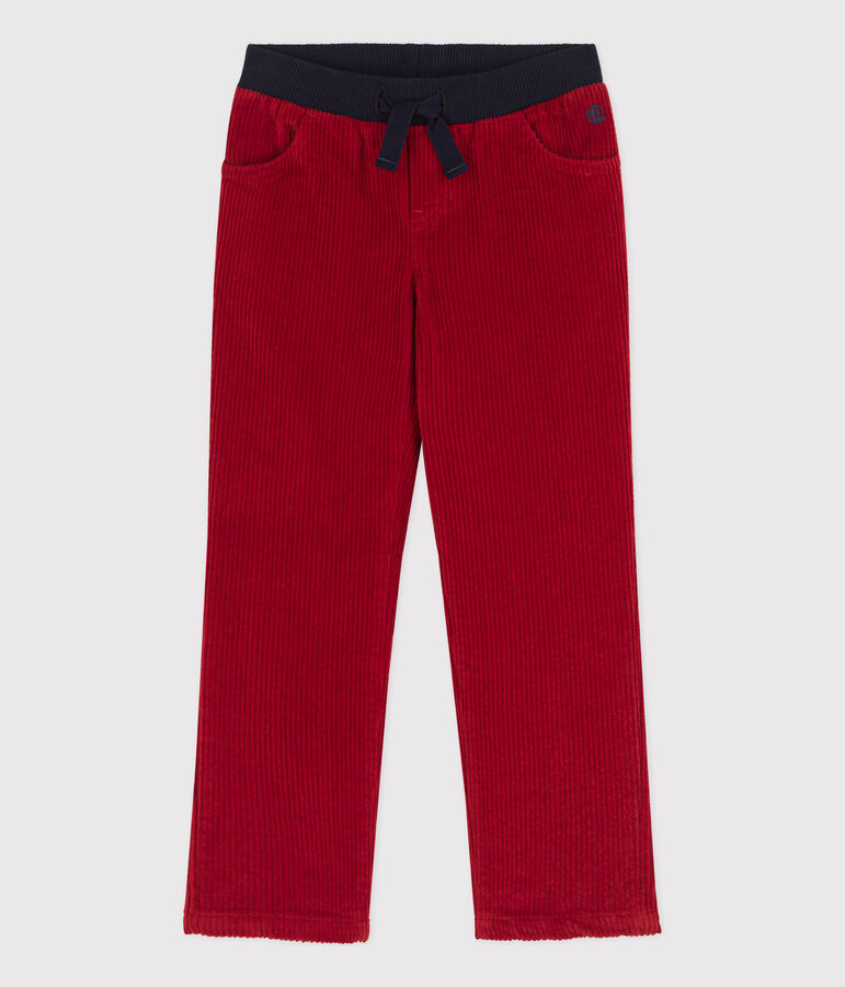 Kinder-Cordhose in Regular-Fit-Passform f&uuml;r Jungen rot