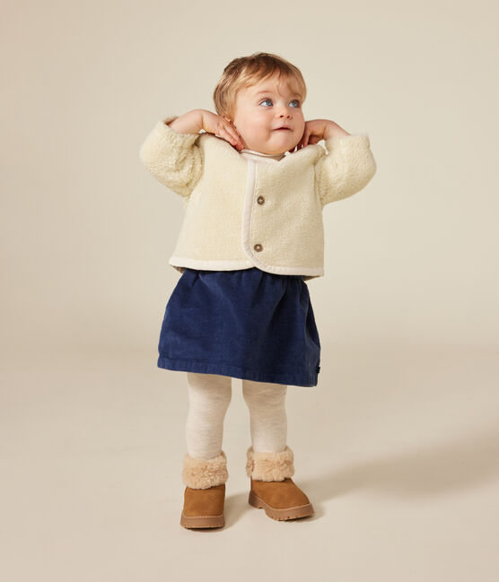 Baby-Jacke aus Sherpastoff naturfarben AVALANCHE