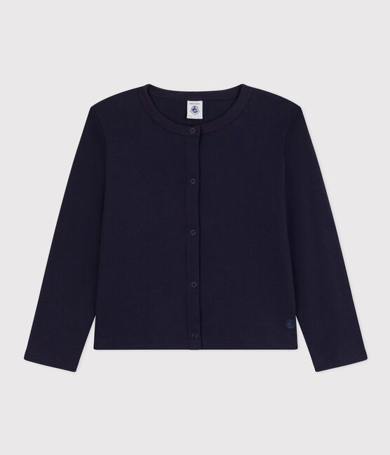 Kinder-Cardigan aus Baumwolle für Mädchen blau SMOKING