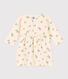 Langärmeliges Baby-Kleid aus Molton für Mädchen