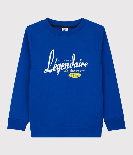 Kinder-Sweatshirt aus Baumwolle für Jungen blau SURF