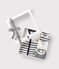 Set bestehend aus 1 Baby-Pyjama und 3 gestreiften Bodys variante 1