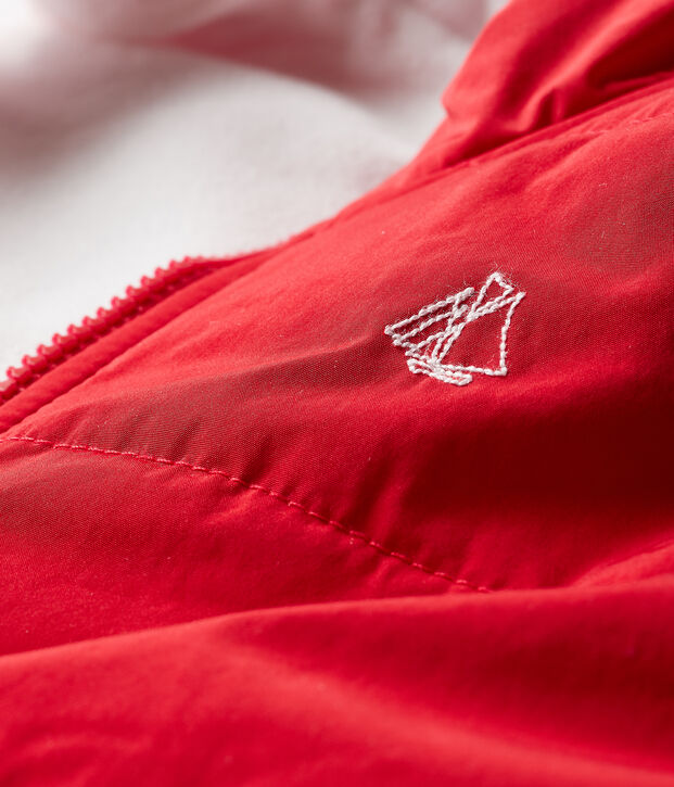 &Auml;rmellose Babyjacke Jungen rot