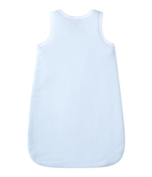 Geringelter Baby-Jungen-Schlafsack blau/weiss