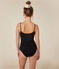 Damenbody aus Baumwolle und Elastan. schwarz BLACK
