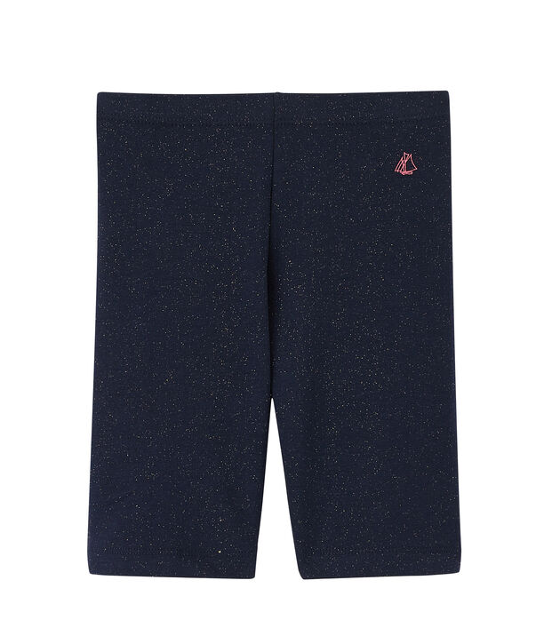 Kinder-Radhose f&uuml;r M&auml;dchen blau/gelb