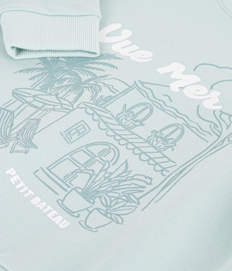 Kinder-Sweatshirt aus Baumwolle blau