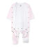 Unisex-Baby-Body und Schlafanzug in einem rosa VIENNE/weiss ECUME