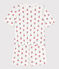 Kurzpyjama aus Baumwolle mit Blumen für Damen weiss MARSHMALLOW/weiss MULTICO