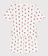 Kurzpyjama aus Baumwolle mit Blumen für Damen