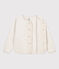 Kinder-Cardigan aus Doppeljersey für Mädchen beige MONTELIMAR CHINE