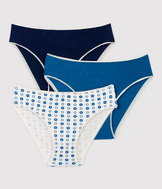 3er-Set Slips aus Baumwolle mit Badmintonmotiv für Mädchen variante 1