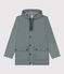 Regenjacke aus recyceltem Material und Bio-Baumwolle grün THUYA