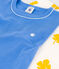 Kurzärmeliger Kinderpyjama aus Baumwolle für Jungen weiss MARSHMALLOW/weiss MULTICO