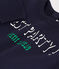 Baby-Sweatshirt aus Baumwolle blau SMOKING
