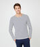 Ikonisches seemannshemd beige COQUILLE/blau SMOKING