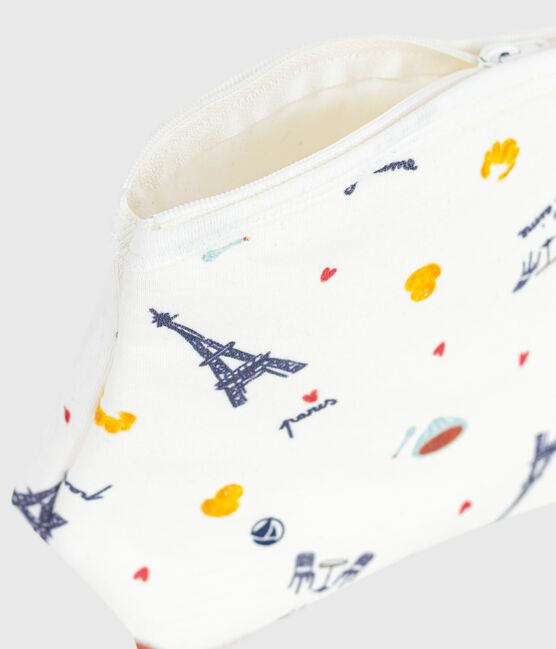 Baby-Täschchen aus Baumwolle mit Walmotiv MARSHMALLOW/ ADRIATIC