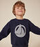 Kinder-Sweatshirt aus Molton für Mädchen und Jungen blau SMOKING