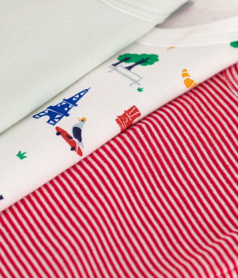 3er-Set &Auml;rmellose Baby-Bodys aus Baumwolle vielfarbig