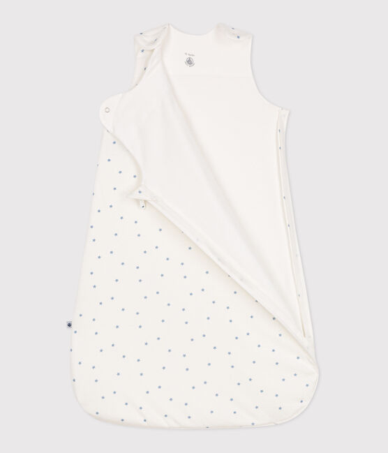 Babyschlafsack aus bedruckter Baumwolle, TOG 0,5 weiss MARSHMALLOW/blau ALASKA