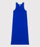 Damen Tanktop-Kleid in Midilänge aus Baumwolle blau PERSE