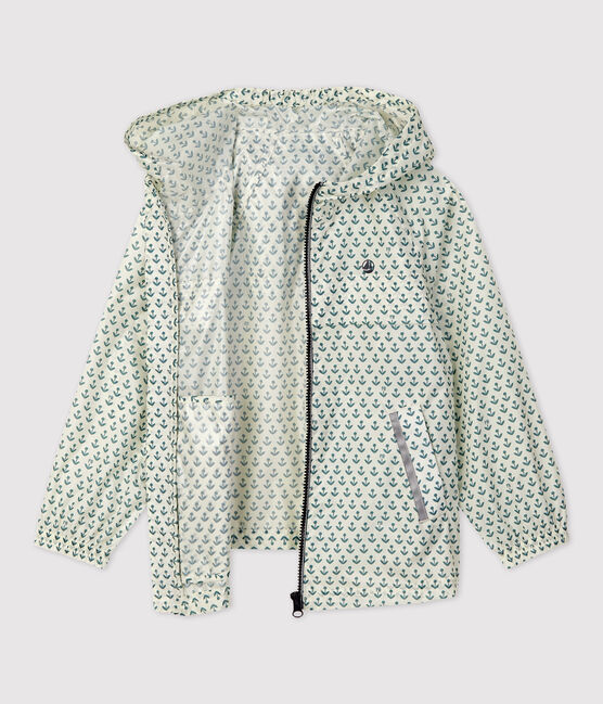 Kinder-Windjacke aus recyceltem Polyester für Mädchen weiss AVALANCHE/ BRUT