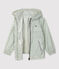 Kinder-Windjacke aus recyceltem Polyester für Mädchen weiss AVALANCHE/ BRUT