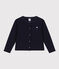Kinder-Cardigan aus Baumwolle blau SMOKING