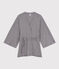 Gestreifter Kimono für Damen blau SMOKING/weiss MARSHMALLOW
