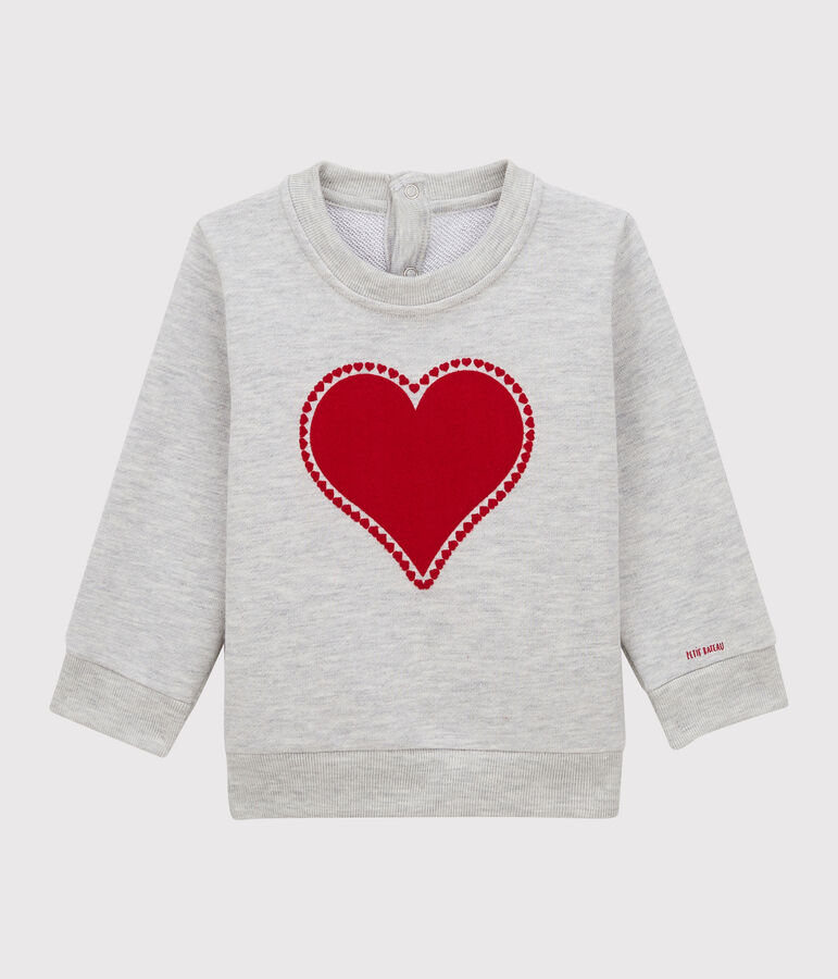 Baby-Sweatshirt aus Molton grau