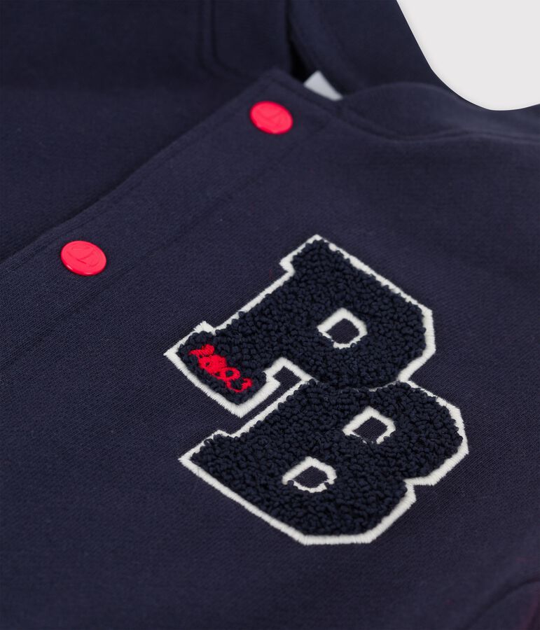 Cardigan im Teddy-Style aus Molton f&uuml;r M&auml;dchen und Jungen rot PEPS/blau SMOKING