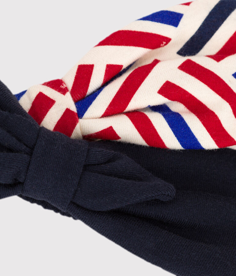 2er-Set bedruckte Baby-Haarb&auml;nder vielfarbig