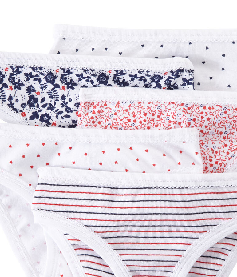 M&auml;dchen-Slips im 5er-Set weiss