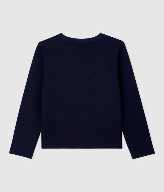 Cardigan aus Baumwolle für Mädchen blau SMOKING