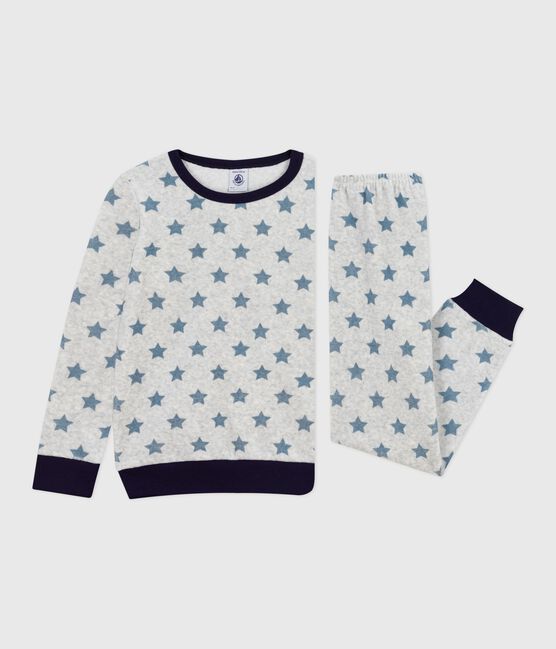 Kinder-Pyjama aus Nicki mit Sternmotiv BELUGA/ ADRIATIC