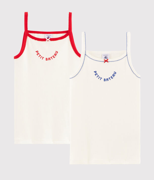 2er-Set 'Made in France' Tr&auml;gerhemden f&uuml;r kleine M&auml;dchen vielfarbig