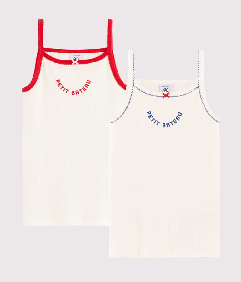 2er-Set 'Made in France' Tr&auml;gerhemden f&uuml;r kleine M&auml;dchen vielfarbig