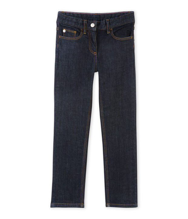 M&auml;dchen-Hose aus Raw Denim blau