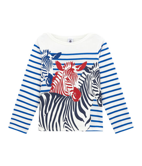 Kreative Kinder Jungen Marinière weiss MARSHMALLOW/blau PERSE