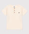 Kurzärmeliges Kinder-T-Shirt aus Baumwolle für Jungen naturfarben AVALANCHE