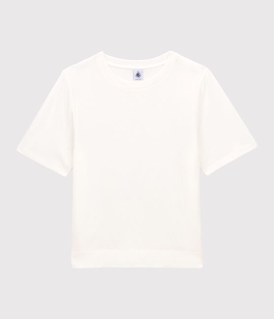 Damen-T-Shirt DAS BOXY DOPPELJERSEY  weiss MARSHMALLOW
