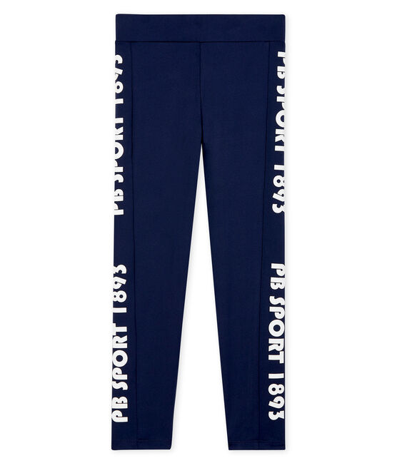 Kinder-Sportleggings für Mädchen blau SMOKING