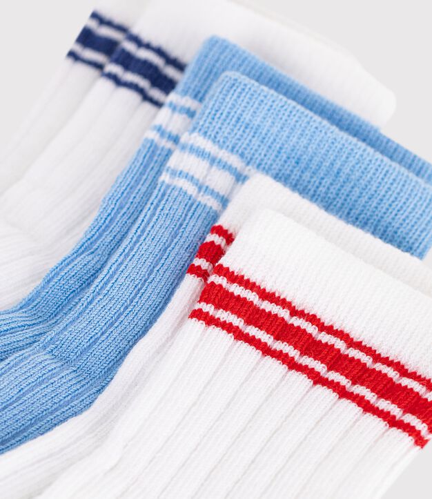 3er-Set Baby-Socken aus Baumwolle vielfarbig