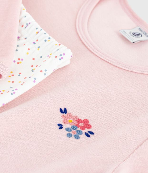 Kinder-Nachthemd und Leggings aus Nicki rosa/vielfarbig