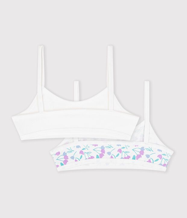 Lot de 2 brassi&egrave;res en coton vielfarbig